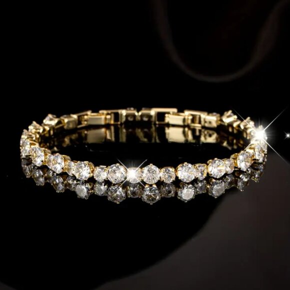 14K Gold 7" 8" Womens 2ct Diamond Tennis Bracelet Jewelry New 14K Silver Jewelry - Picture 4 of 7